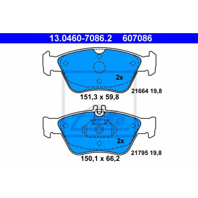 Disk pločice ATE 13.0460-7086.2
