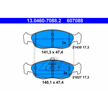 Disk pločice ATE 13.0460-7088.2