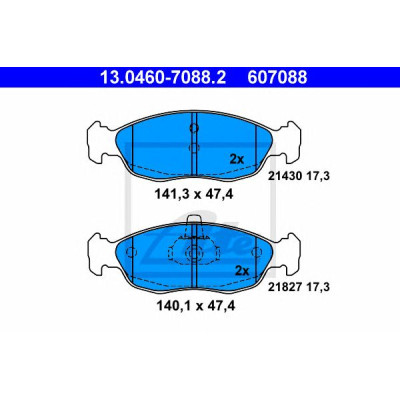 Disk pločice ATE 13.0460-7088.2