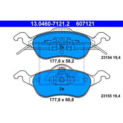 Disk pločice ATE 13.0460-7121.2