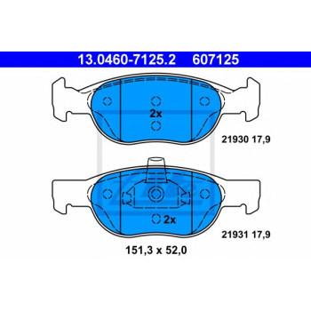 Disk pločice ATE 13.0460-7125.2