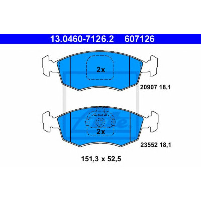 Disk pločice ATE 13.0460-7126.2