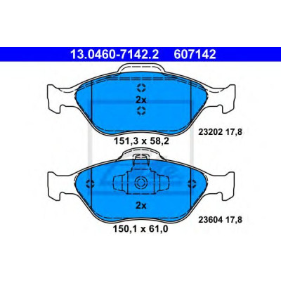 Disk pločice ATE 13.0460-7142.2