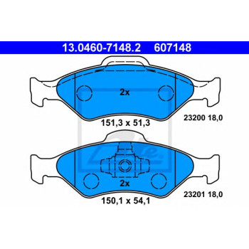 Disk pločice ATE 13.0460-7148.2