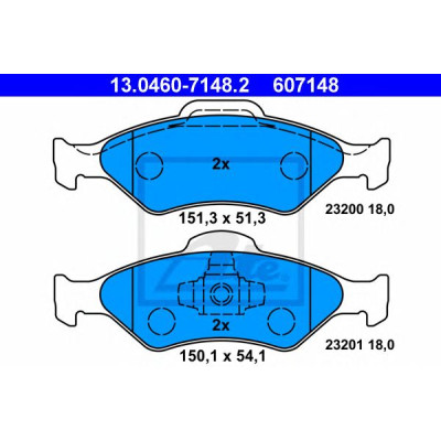 Disk pločice ATE 13.0460-7148.2