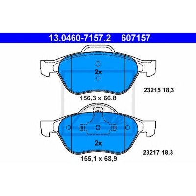 Disk pločice ATE 13.0460-7157.2