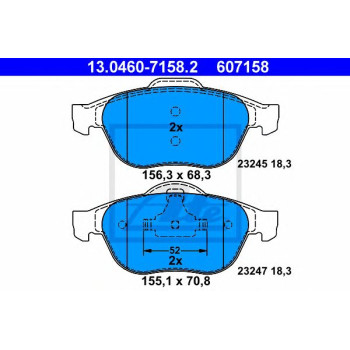 Disk pločice ATE 13.0460-7158.2