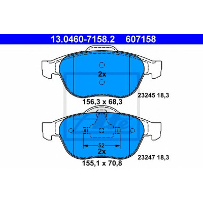 Disk pločice ATE 13.0460-7158.2