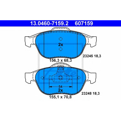 Disk pločice ATE 13.0460-7159.2