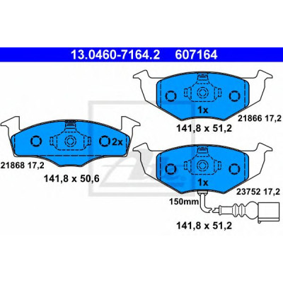 Disk pločice ATE 13.0460-7164.2