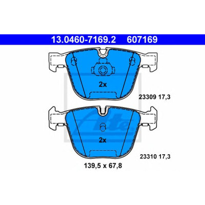 Disk pločice ATE 13.0460-7169.2