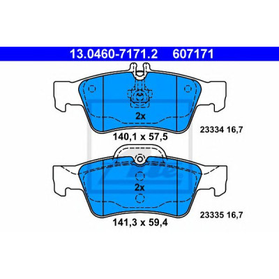 Disk pločice ATE 13.0460-7171.2