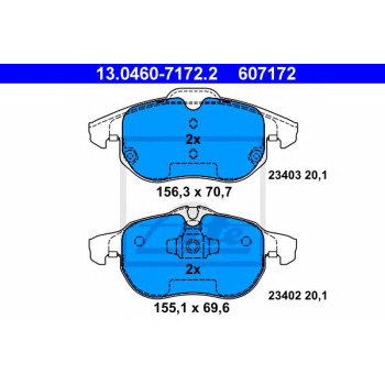 Disk pločice ATE 13.0460-7172.2
