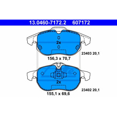 Disk pločice ATE 13.0460-7172.2