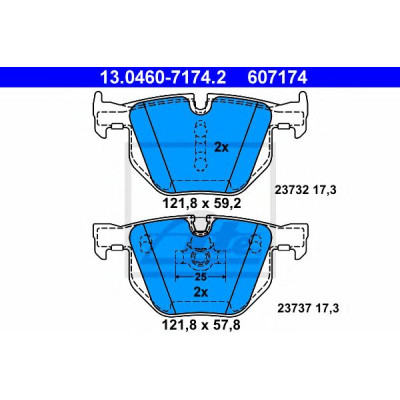 Disk pločice ATE 13.0460-7174.2