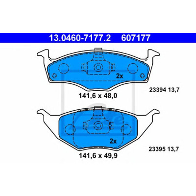 Disk pločice ATE 13.0460-7177.2