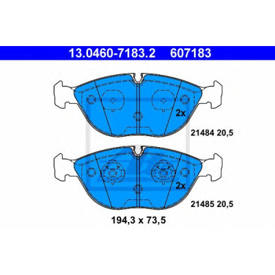 Disk pločice ATE 13.0460-7183.2