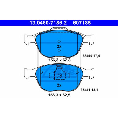 Disk pločice ATE 13.0460-7186.2