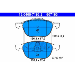 Disk pločice ATE 13.0460-7193.2