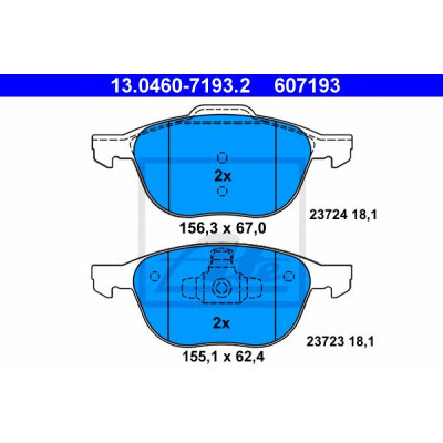 Disk pločice ATE 13.0460-7193.2