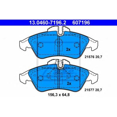 Disk pločice ATE 13.0460-7196.2