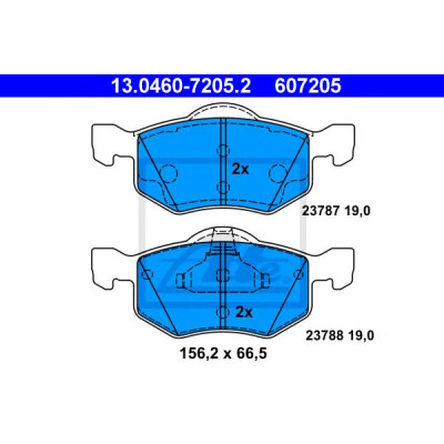 Disk pločice ATE 13.0460-7205.2