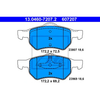 Disk pločice ATE 13.0460-7207.2