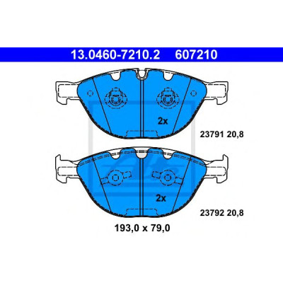 Disk pločice ATE 13.0460-7210.2