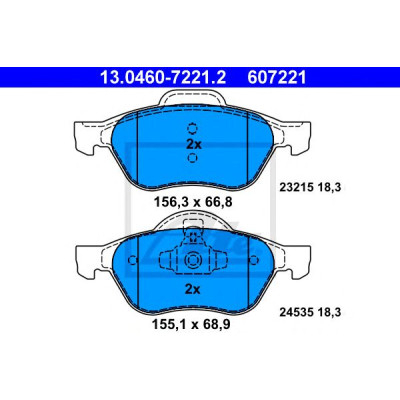 Disk pločice ATE 13.0460-7221.2