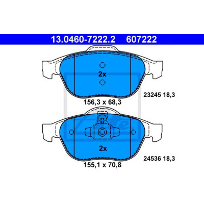 Disk pločice ATE 13.0460-7222.2