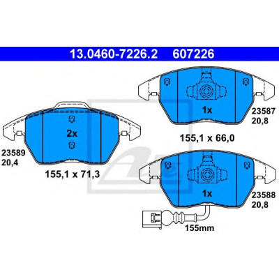 Disk pločice ATE 13.0460-7226.2