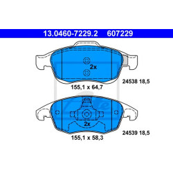 Disk pločice ATE 13.0460-7229.2