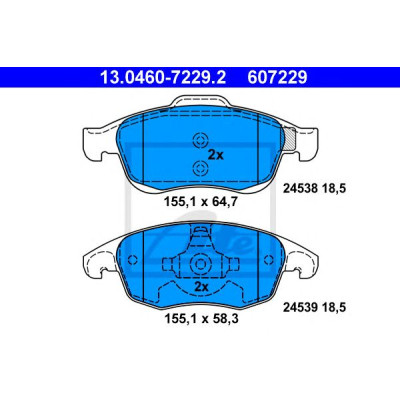 Disk pločice ATE 13.0460-7229.2