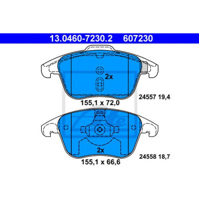 Disk pločice ATE 13.0460-7230.2
