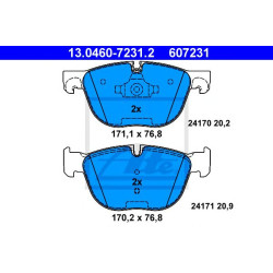 Disk pločice ATE 13.0460-7231.2