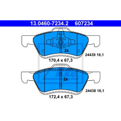 Disk pločice ATE 13.0460-7234.2