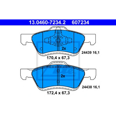 Disk pločice ATE 13.0460-7234.2