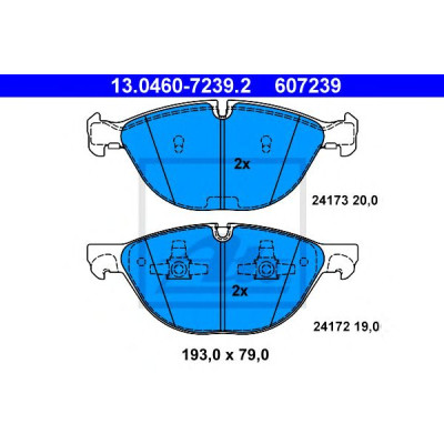 Disk pločice ATE 13.0460-7239.2