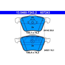 Disk pločice ATE 13.0460-7243.2