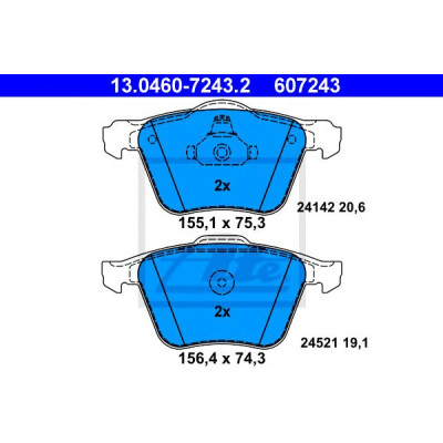 Disk pločice ATE 13.0460-7243.2