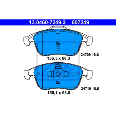 Disk pločice ATE 13.0460-7249.2