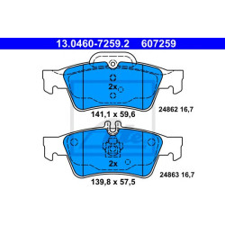 Disk pločice ATE 13.0460-7259.2