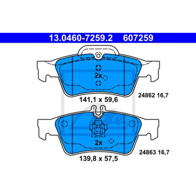Disk pločice ATE 13.0460-7259.2