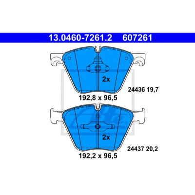 Disk pločice ATE 13.0460-7261.2