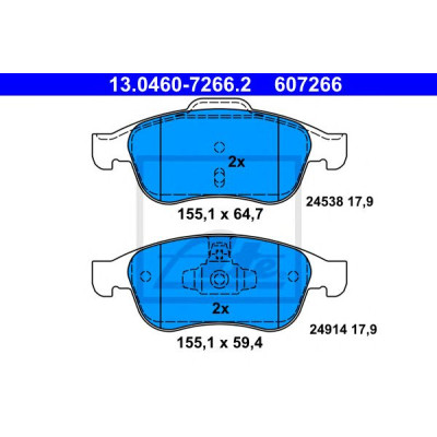 Disk pločice ATE 13.0460-7266.2