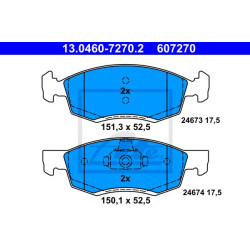 Disk pločice ATE 13.0460-7270.2