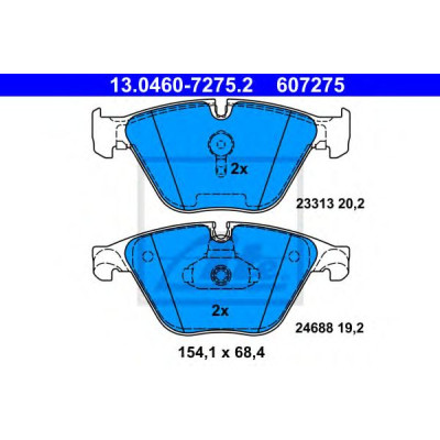 Disk pločice ATE 13.0460-7275.2