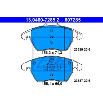Disk pločice ATE 13.0460-7285.2