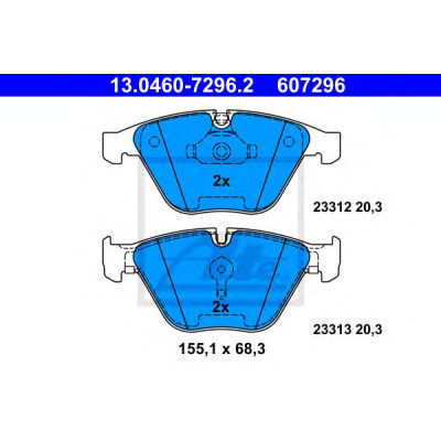 Disk pločice ATE 13.0460-7296.2