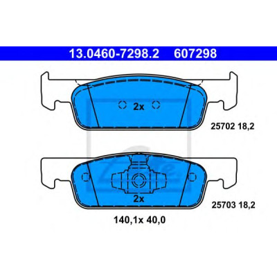 Disk pločice ATE 13.0460-7298.2